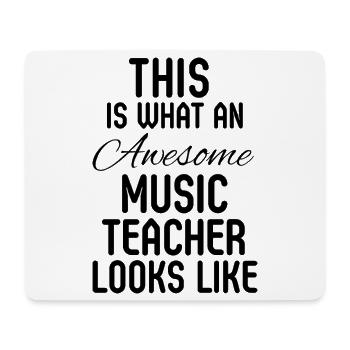 Musiklehrer-Wertschätzung Grundschulgeschenk - Mousepad (Querformat) - Weiß - Vorne