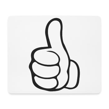 like hand - Mouse Pad (horizontal) - white - Front