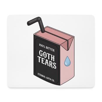 100% Bitter Goth Tears Box - Mouse Pad (horizontal) - white - Front