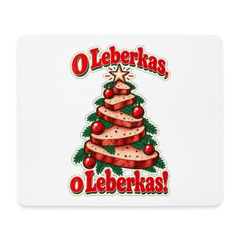 O Leberkas - Mousepad (Querformat) - Weiß - Vorne