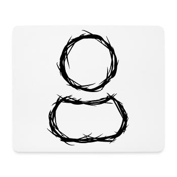 User Icon / Icon Drawing. Website. Blog. - Mouse Pad (horizontal) - white - Front