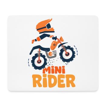 Fahrer Baby Kind Biker Motocross - Mousepad (Querformat) - Weiß - Vorne