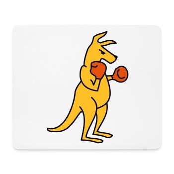 boxing kangaroo - Tapis de souris (format paysage) - blanc - Devant