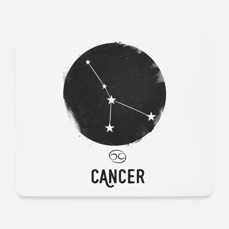 Krebs-Sternzeichen - Mousepad (Querformat) - Weiß