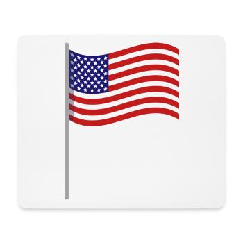 Flagge der Vereinigten Staaten - Mousepad (Querformat) - Weiß - Vorne