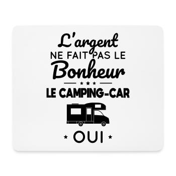L'argent ne fait pas le bonheur le camping-car oui - Tapis de souris (format paysage) - blanc - Devant