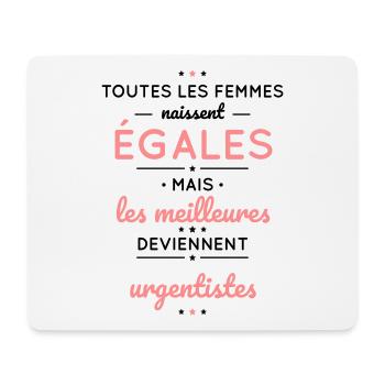 Femmes égales meilleures deviennent urgentistes - Tapis de souris (format paysage) - blanc - Devant