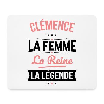 Clémence - La Femme - La Reine - La Légende - Tapis de souris (format paysage) - blanc - Devant