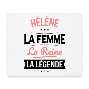 Hélène - La Femme - La Reine - La Légende - Tapis de souris (format paysage) - blanc - Devant