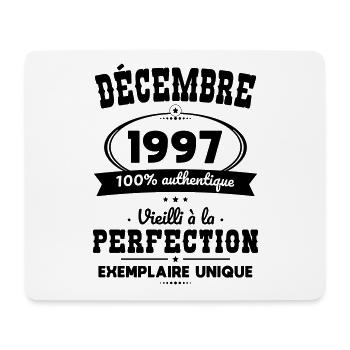 Anniversaire 25 ans - Décembre 1997 Perfection - Tapis de souris (format paysage) - blanc - Devant