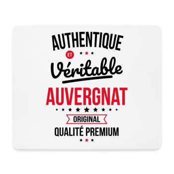 Authentique et véritable Auvergnat - Original - Tapis de souris (format paysage) - blanc - Devant