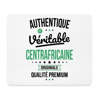 Authentique et véritable Centrafricaine Originale - Tapis de souris (format paysage) - blanc - Devant