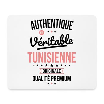 Authentique et véritable Tunisienne - Originale - Tapis de souris (format paysage) - blanc - Devant