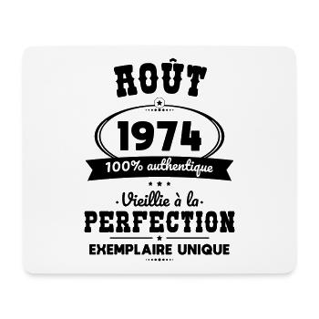 50th Anniversary - August 1974 Perfection - Mouse Pad (horizontal) - white - Front