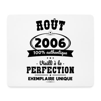18th Anniversary - August 2006 Perfection - Mouse Pad (horizontal) - white - Front