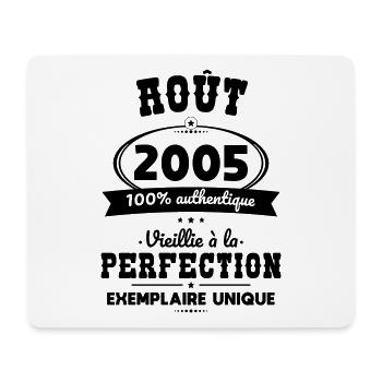 20th Anniversary - August 2005 Perfection - Mouse Pad (horizontal) - white - Front
