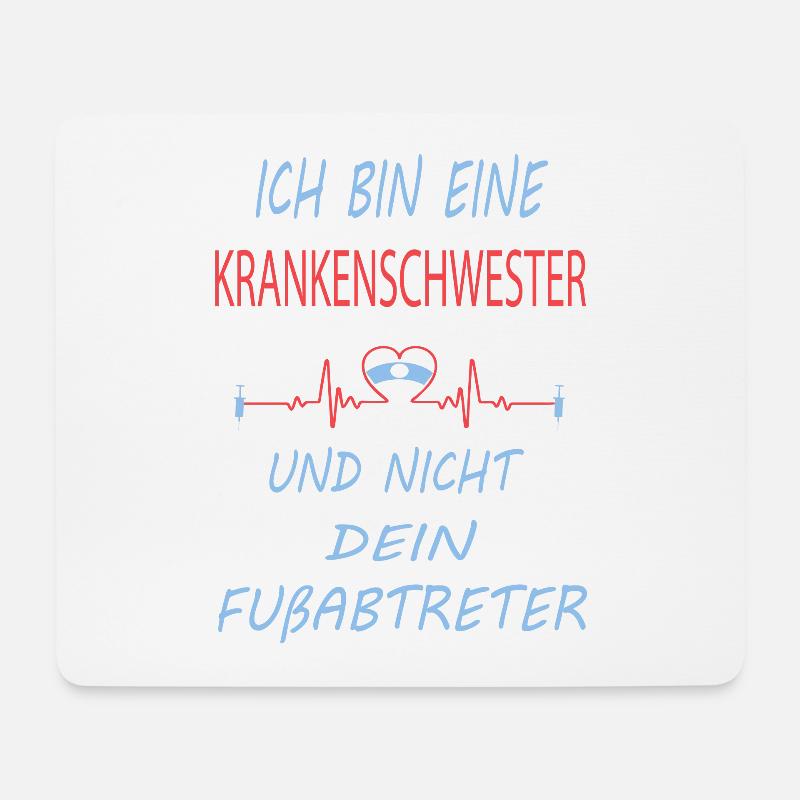 Ich bin eine Krankenschwester - Sprüche - Mousepad (Querformat) - Weiß