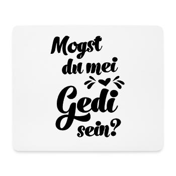 Mogst du mei Gedi sein Patenonkel fragen Taufe - Mousepad (Querformat) - Weiß - Vorne
