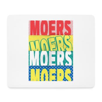 Moers Deutschland Stadt Schrift Skyline - Mousepad (Querformat) - Weiß - Vorne