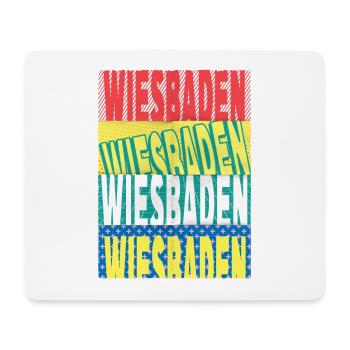 Wiesbaden Allemagne City Font Skyline - Tapis de souris (format paysage) - blanc - Devant