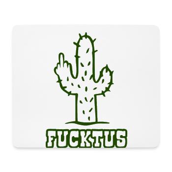 Fucktus - Fuck you Cactus - Middle Finger - Mouse Pad (horizontal) - white - Front