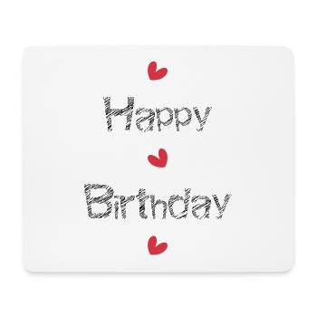 ALLES GUTE ZUM GEBURTSTAG!. ALLES GUTE ZUM GEBURTSTAG!. JAHRESTAG. - Mousepad (Querformat) - Weiß - Vorne