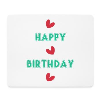 ALLES GUTE ZUM GEBURTSTAG!. ALLES GUTE ZUM GEBURTSTAG!. JAHRESTAG. - Mousepad (Querformat) - Weiß - Vorne