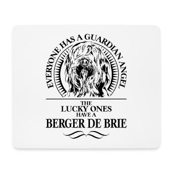 BERGER DE BRIE Guardian Angel Hundespruch Wilsigns - Mousepad (Querformat) - Weiß - Vorne