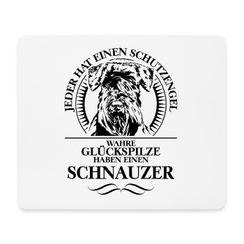 SCHNAUZER Schutzengel Hunde Spruch Wilsigns - Mousepad (Querformat) - Weiß - Vorne
