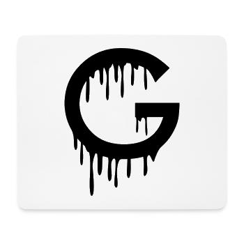 lettre G - Tapis de souris (format paysage) - blanc - Devant