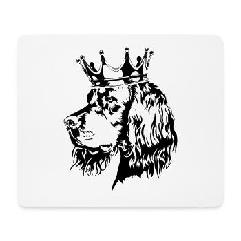 Gordon Setter Crown Dogs Chien de chasse Wilsigns - Tapis de souris (format paysage) - blanc - Devant