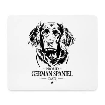 German Spaniel Dad Hunde Hund Wachtelhund Wilsigns - Mousepad (Querformat) - Weiß - Vorne