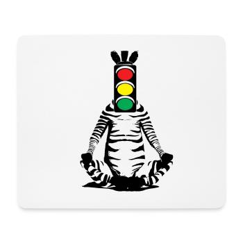 Zebra, Traffic Light, Head, Art, Streetart, Urban - Mouse Pad (horizontal) - white - Front