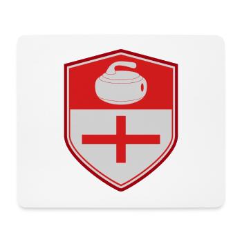 England Flag Curling Team Winter Eissport - Mousepad (Querformat) - Weiß - Vorne
