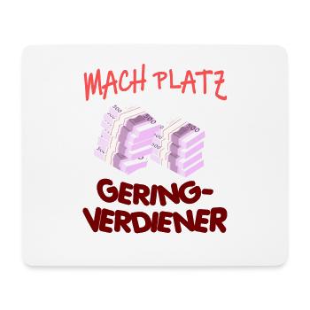 Geld Motivation Profit Gewinn Performance Rendite - Mousepad (Querformat) - Weiß - Vorne