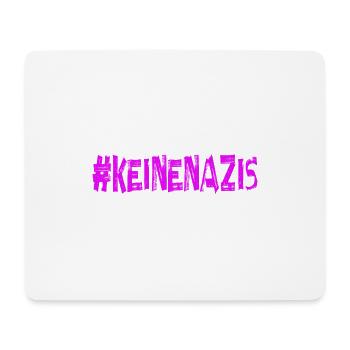 AfD stoppen gegen rechts Demokratie Vielfalt - Mousepad (Querformat) - Weiß - Vorne
