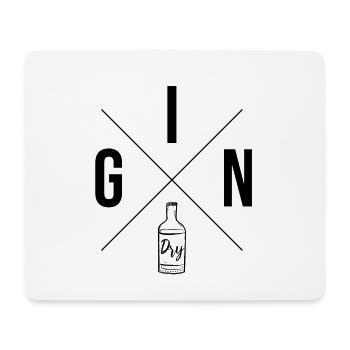 X Gin Dry - schwarz - Mousepad (Querformat) - Weiß - Vorne