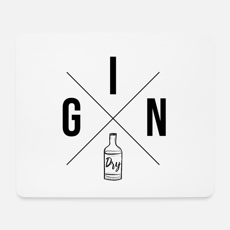X Gin Dry - black - Mouse Pad (horizontal) - white
