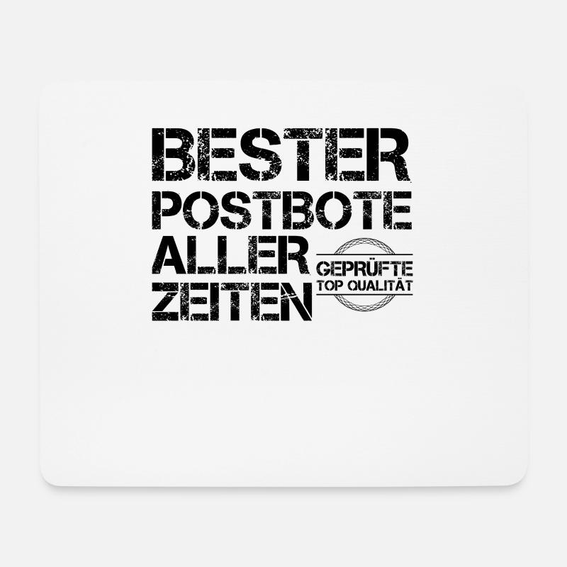 Postbote - Mousepad (Querformat) - Weiß