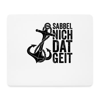 Plattdeutsch Norddeutsch Dialekt Platt Geschenk - Mousepad (Querformat) - Weiß - Vorne