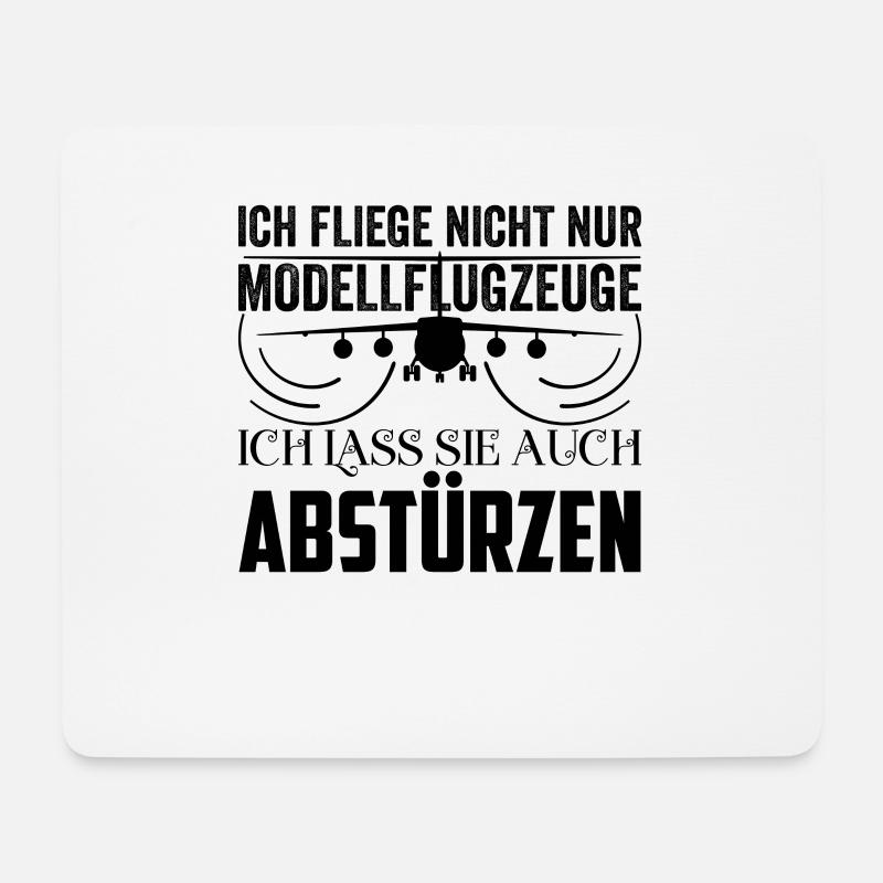 Modellflieger Modellbauer Modellbau Geschenkidee - Mousepad (Querformat) - Weiß