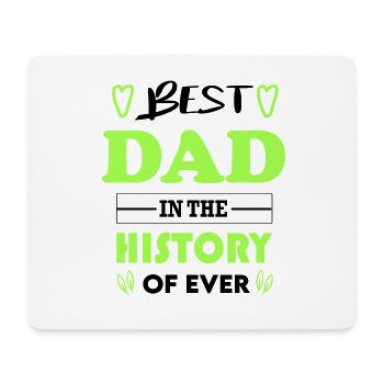 Best Dad Bester Papa for Ever für immer - Mousepad (Querformat) - Weiß - Vorne