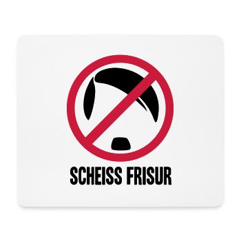 SHIT HAIRSTYLE - Mouse Pad (horizontal) - white - Front