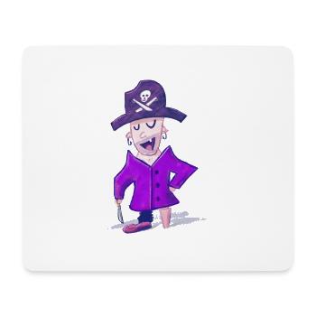 Barthy the Pirate - Mouse Pad (horizontal) - white - Front