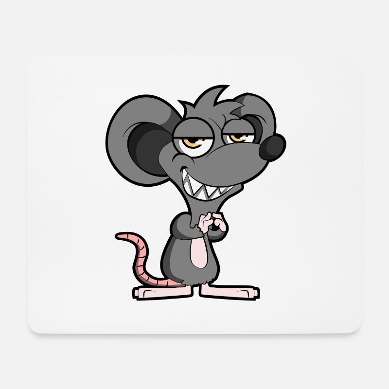 Laughing mouse - Mouse Pad (horizontal) - white