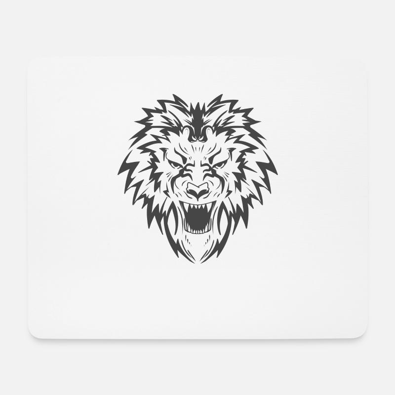 lion - Mouse Pad (horizontal) - white
