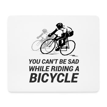 Cadeau de chemise de vélo de vélo - Tapis de souris (format paysage) - blanc - Devant