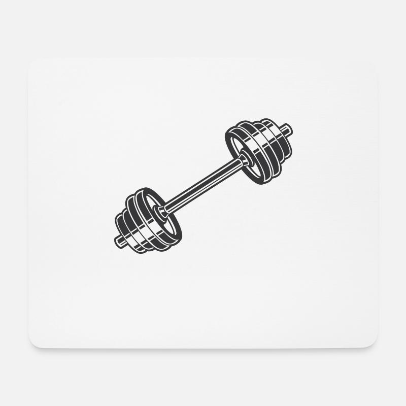 dumbbell - Mouse Pad (horizontal) - white