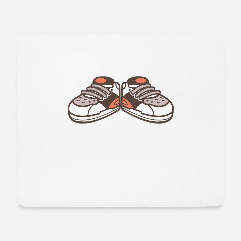 Sneaker Schuhe - Mousepad (Querformat) - Weiß