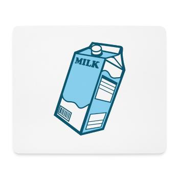 Carton de lait - Tapis de souris (format paysage) - blanc - Devant